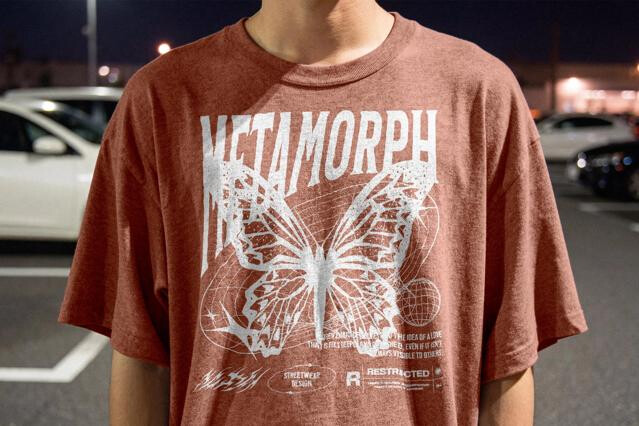 Oversized T-Shirt Front Mockup