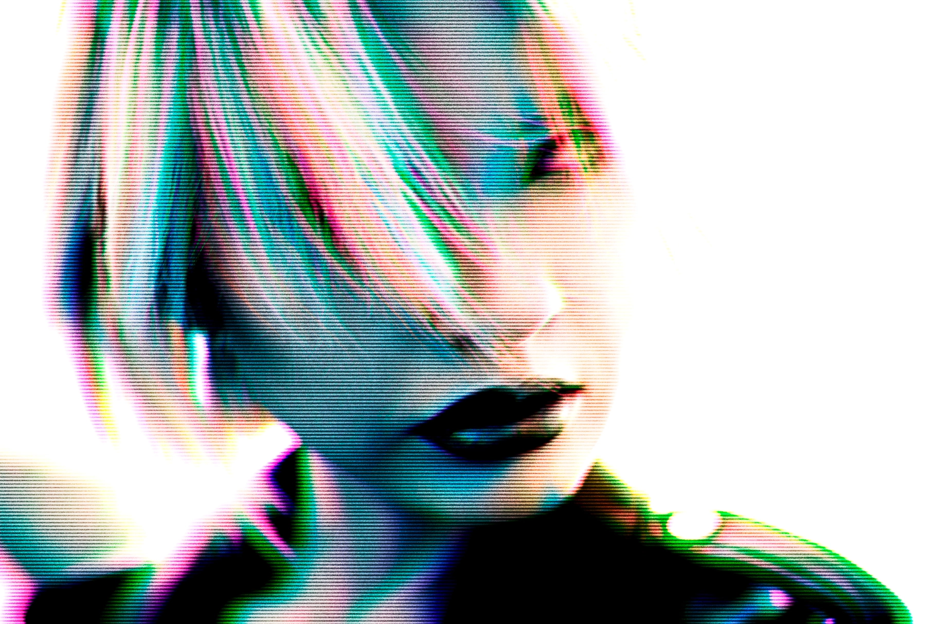 Split Glitch Photo Effect