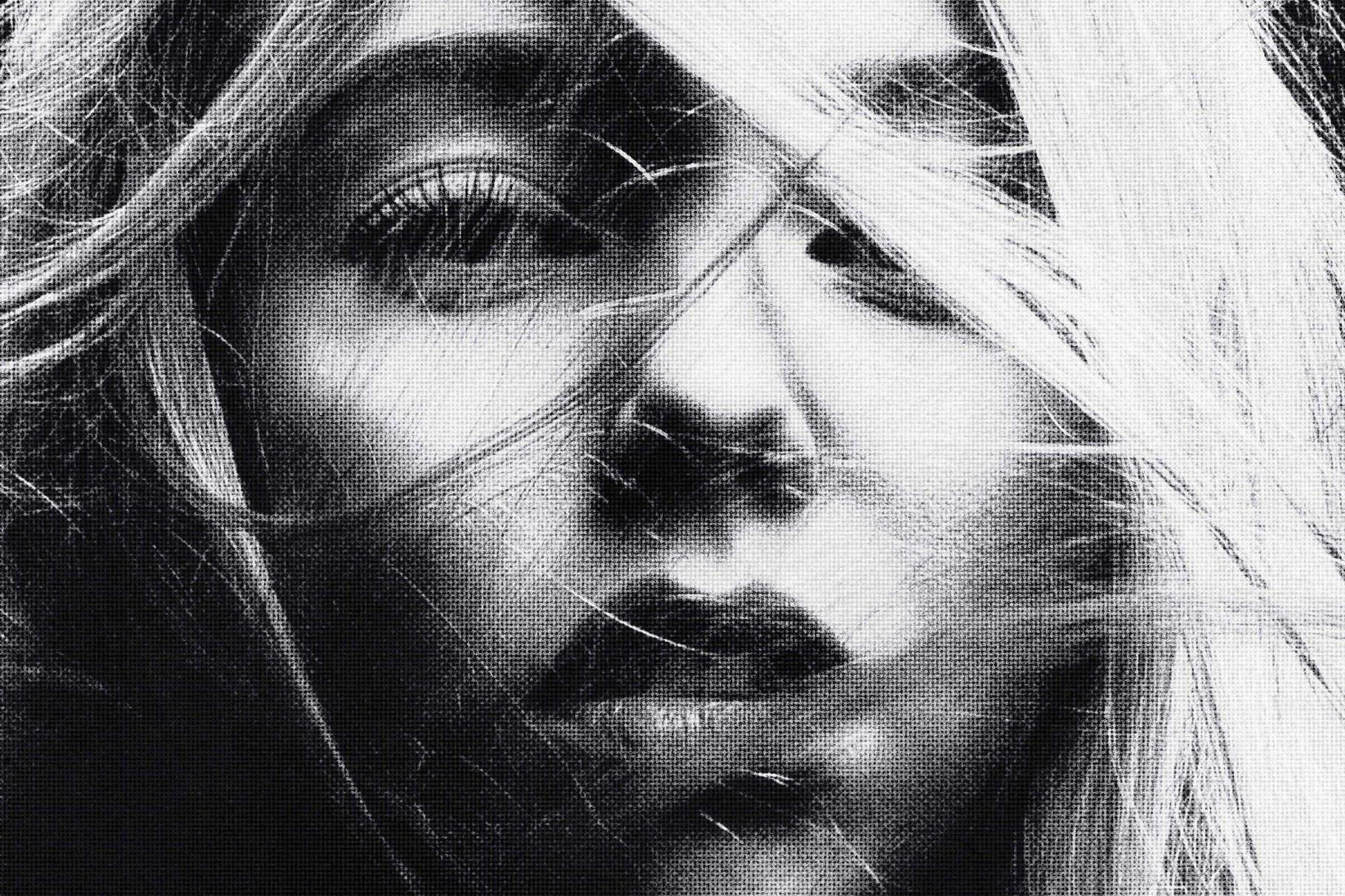 Fabric Print Photo Effect