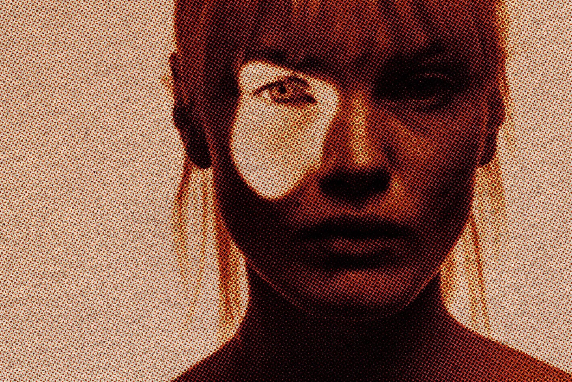 Halftone Cardboard Print Poster Effect