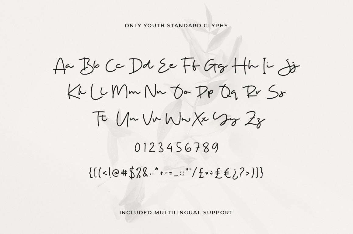 Only Youth - Signature Handwritten Font