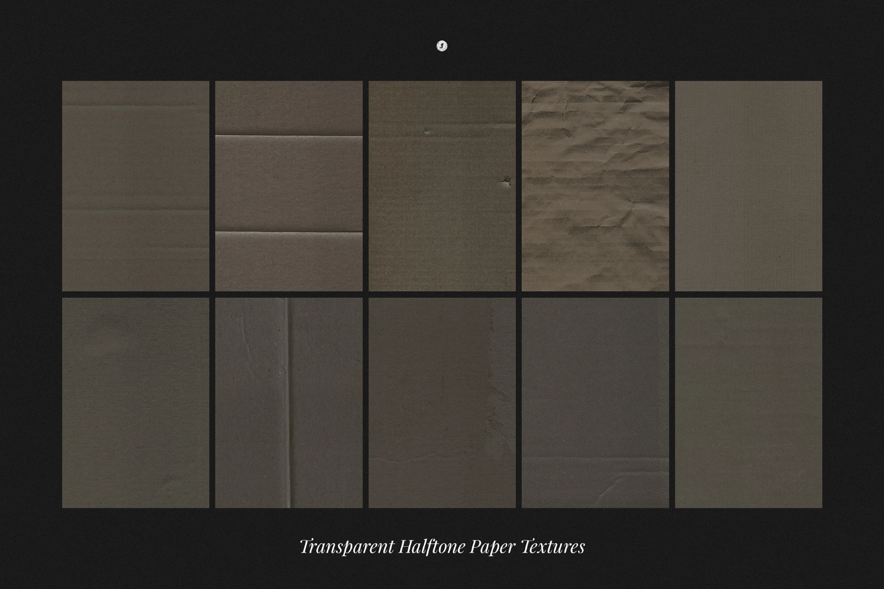 Transparent Halftone Paper Textures Collection