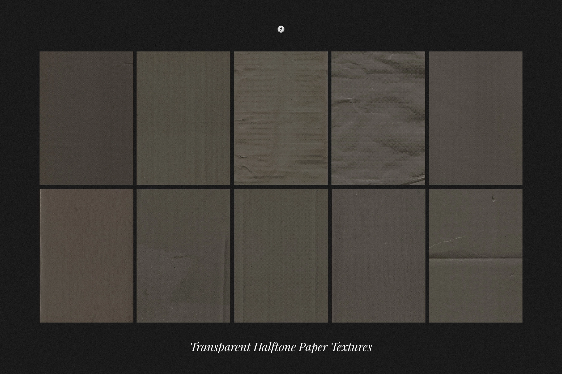 Transparent Halftone Paper Textures Collection