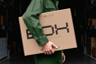 Large Shipping Box Mockup