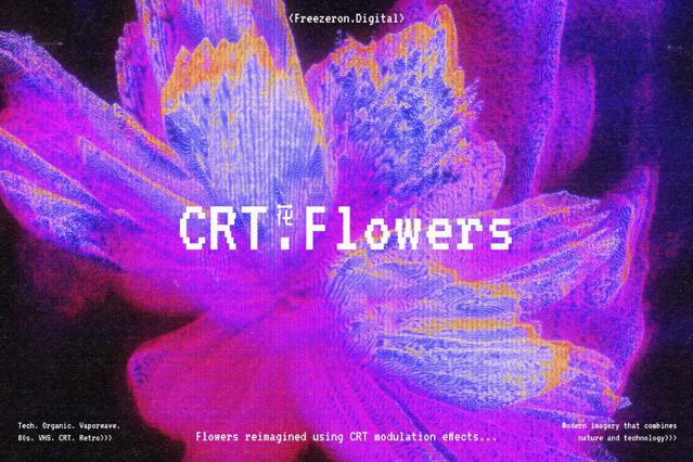 CRT Flowers Overlays