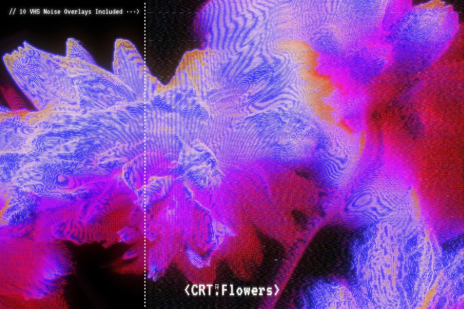 CRT Flowers Overlays