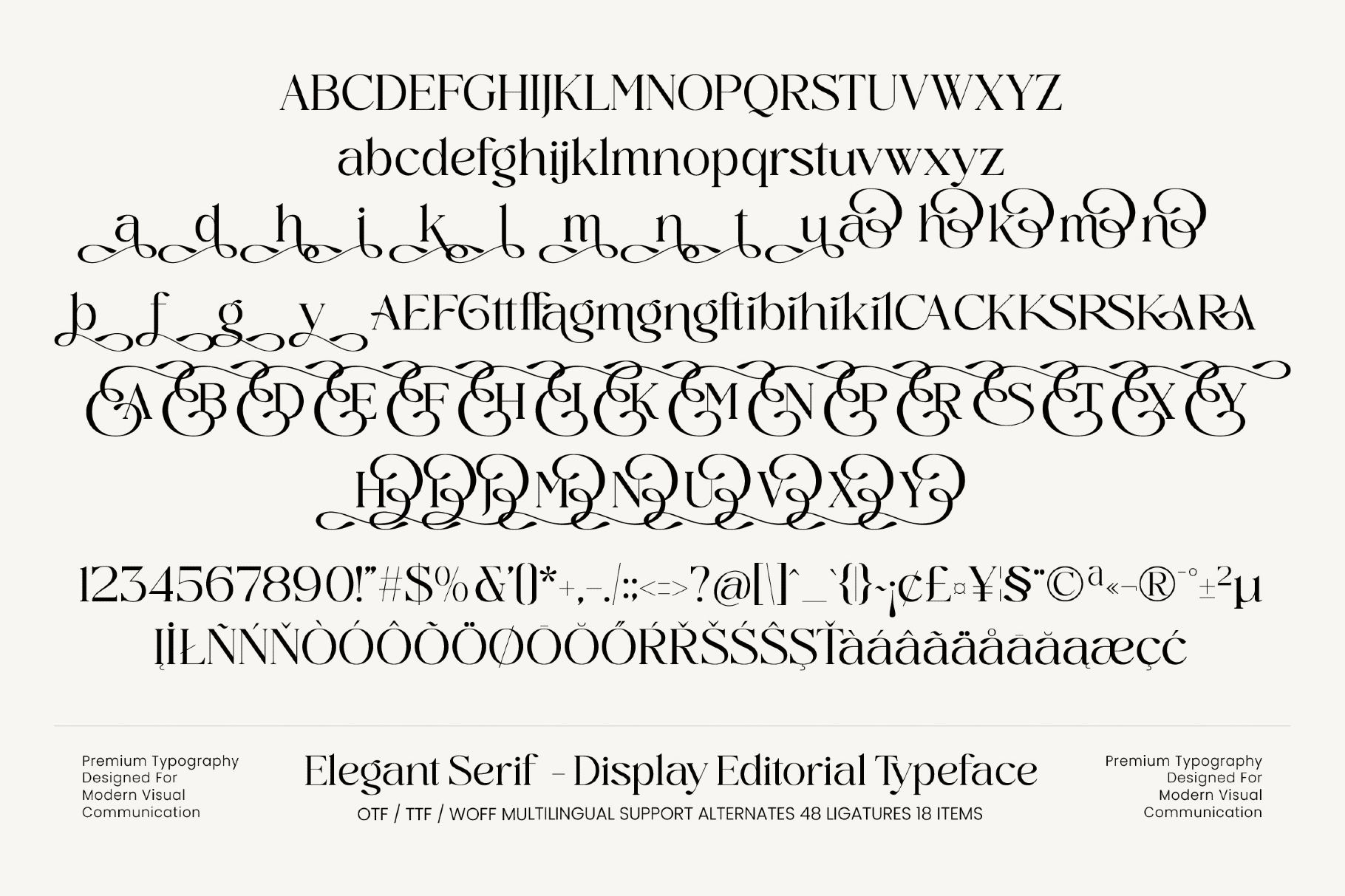 Midnight Cafe Society - Elegant Serif Font