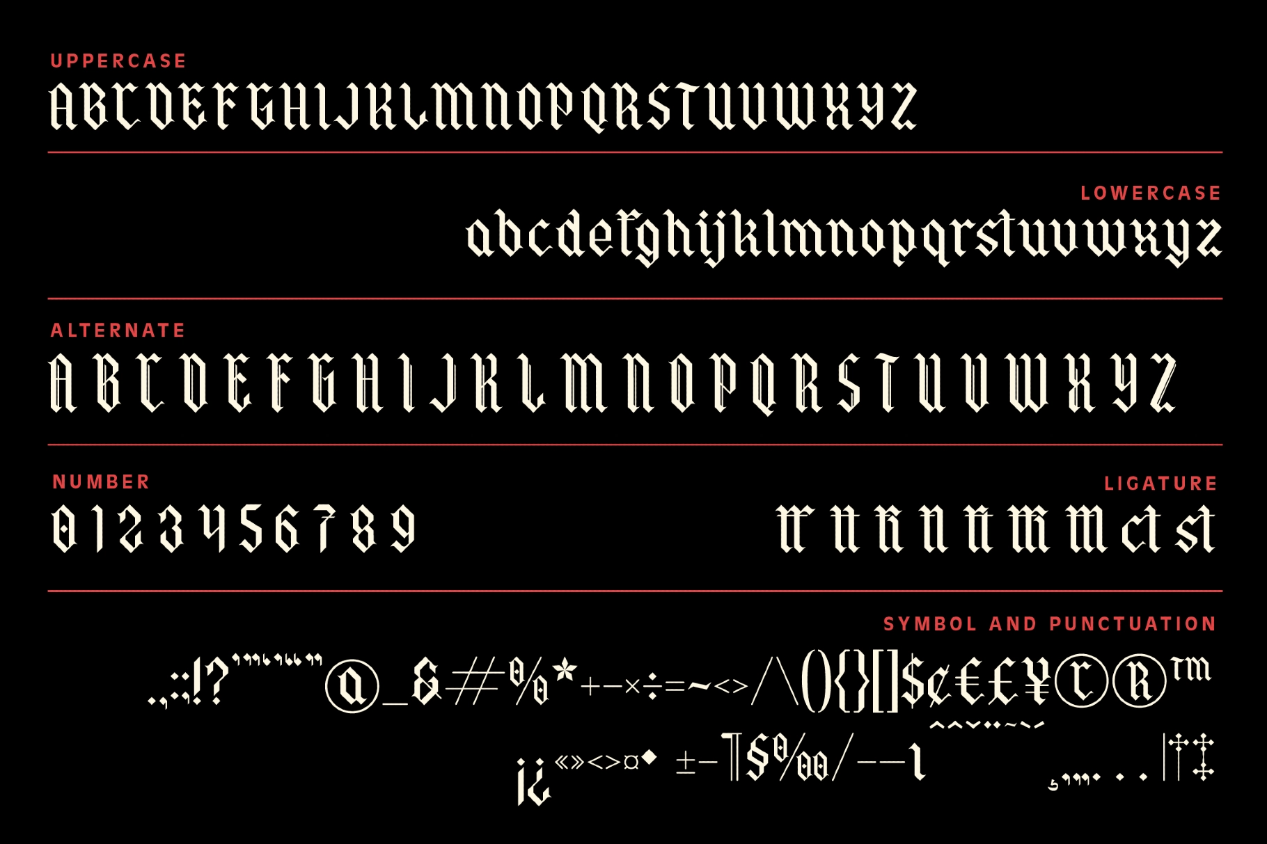 Qordhion - Blackletter Display Font