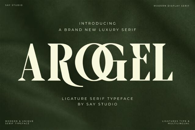 Arogel - Luxury Display Serif Font