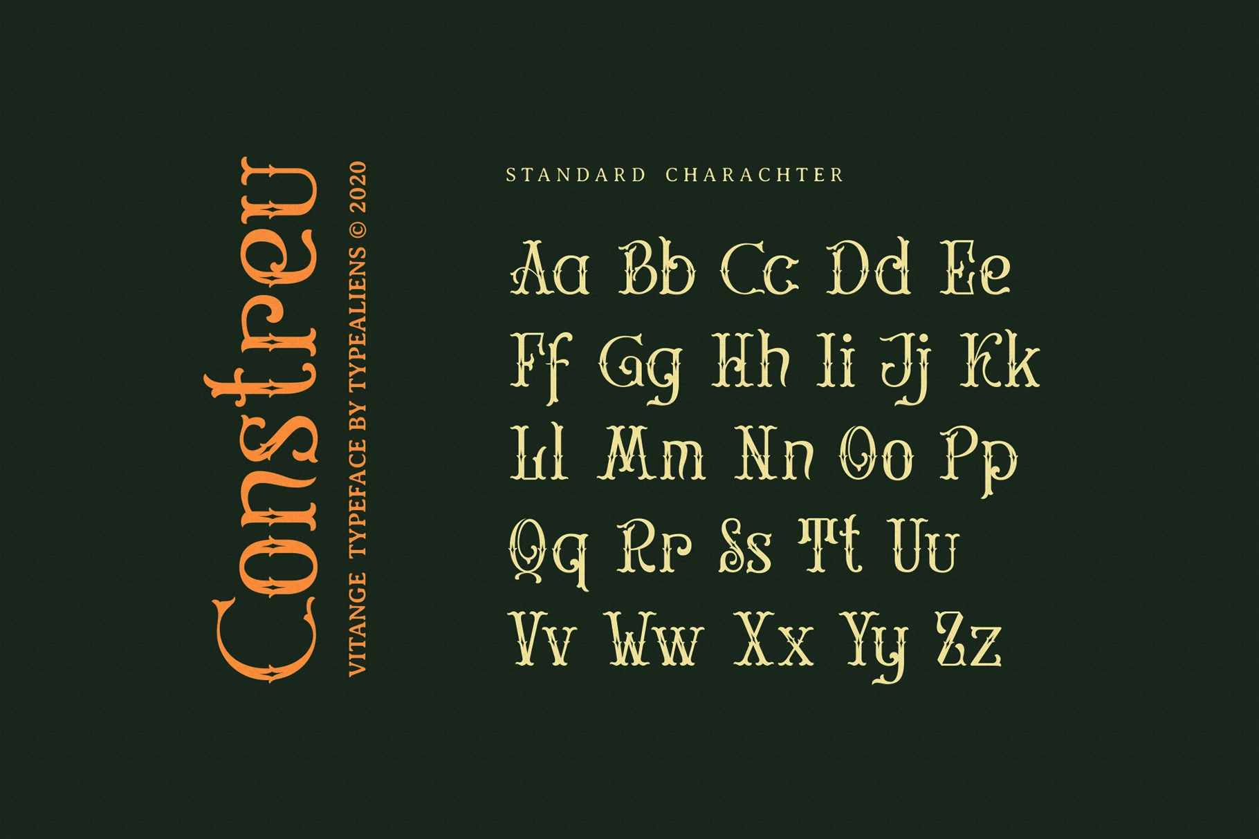 Constreu - Vintage Victorian Font