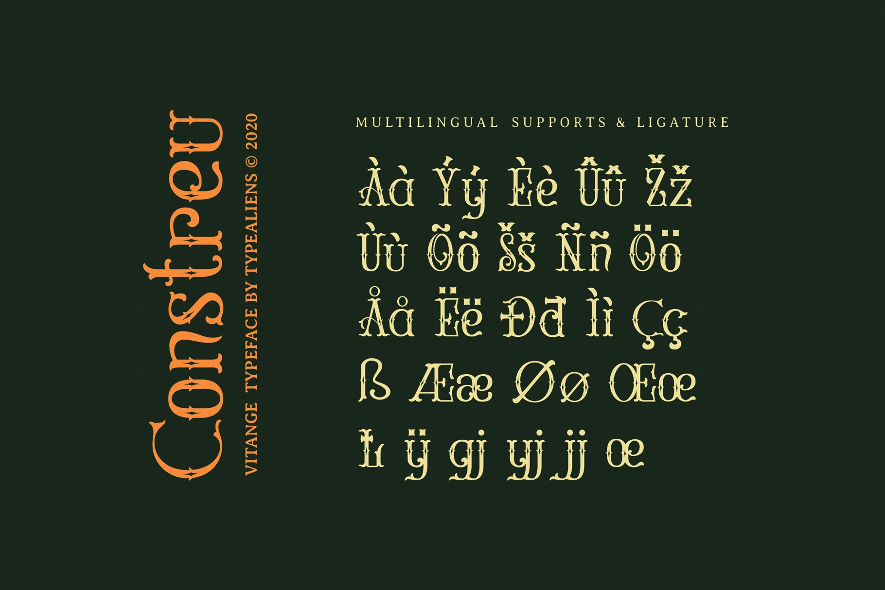 Constreu - Vintage Victorian Font