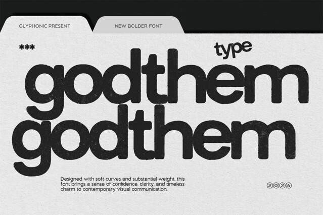 GC Godthem - Display Grunge Sans Font