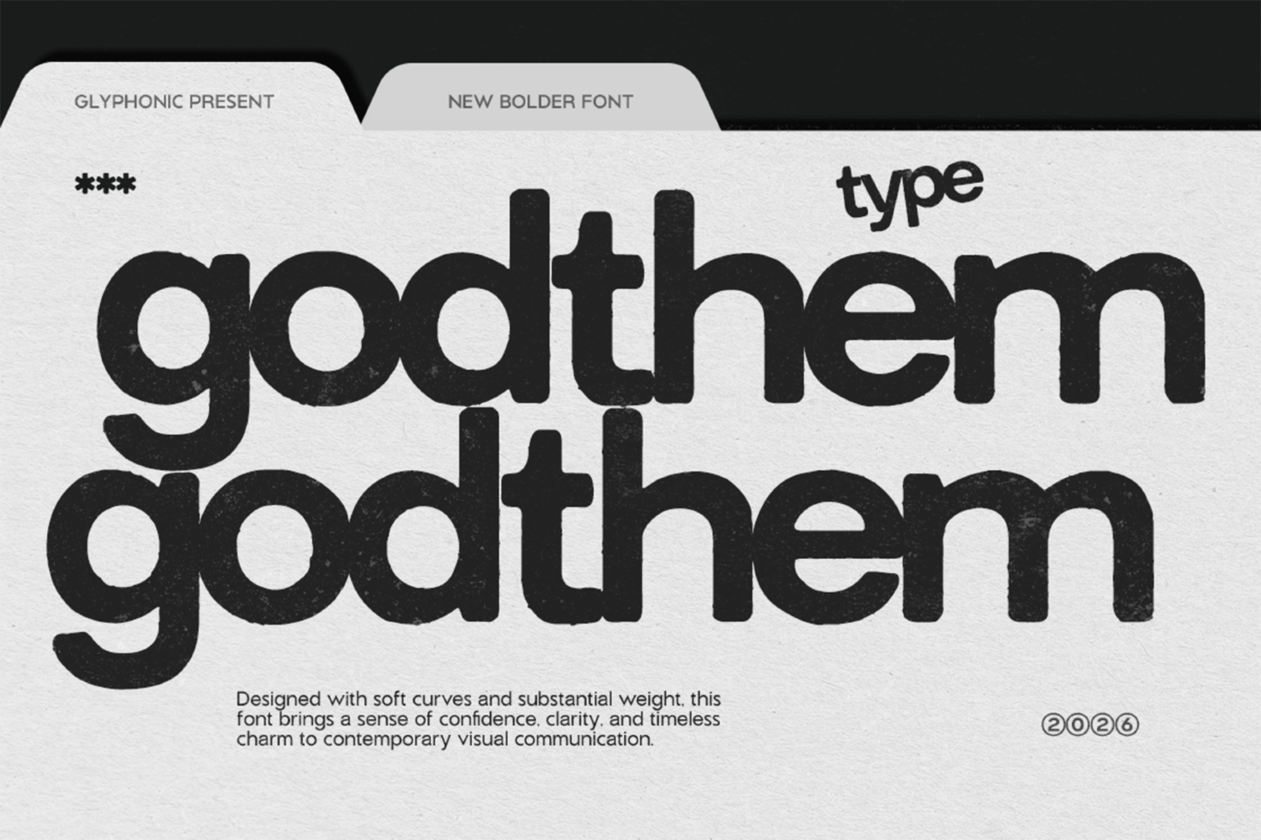 GC Godthem - Display Grunge Sans Font