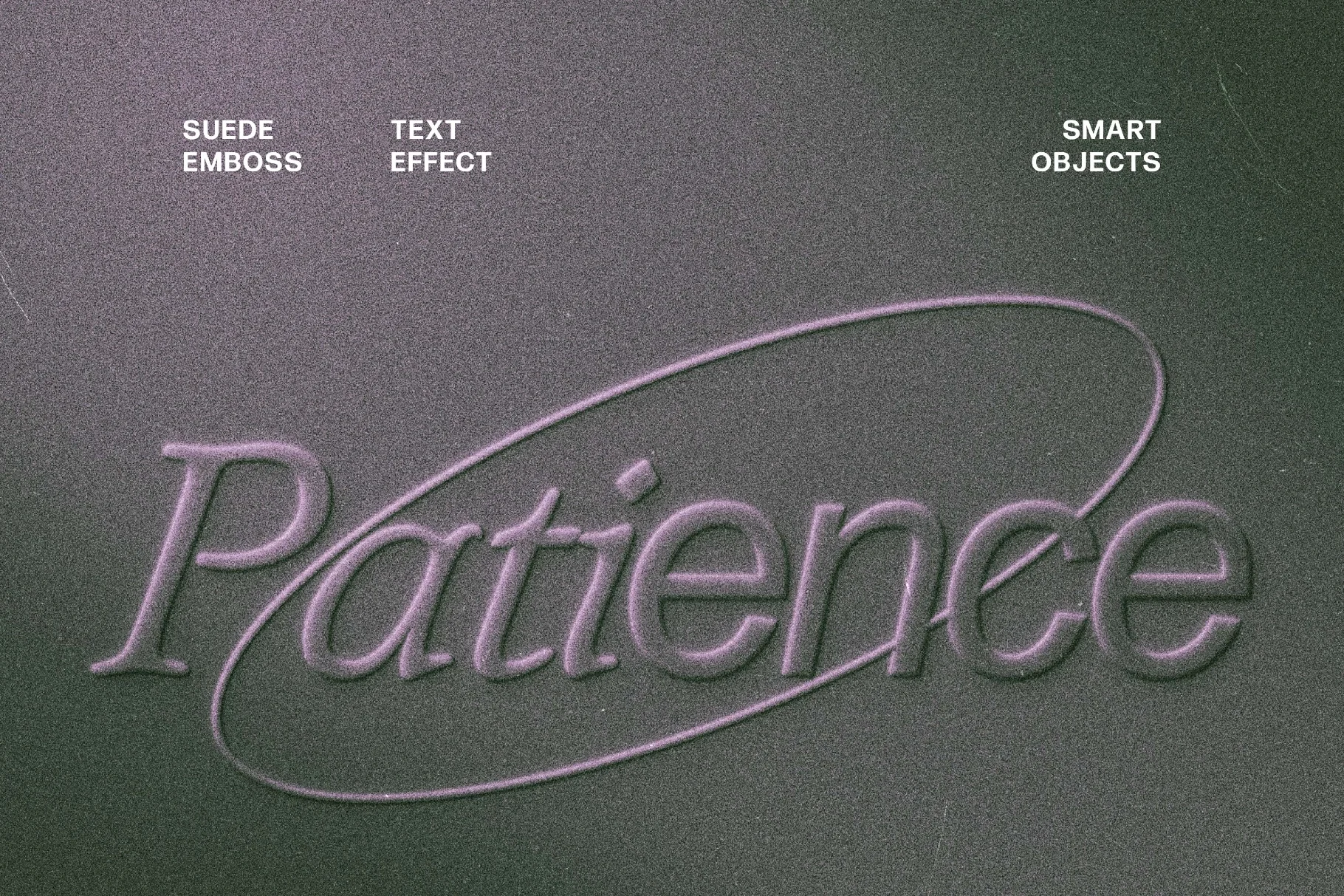 Suede Emboss Text Effect