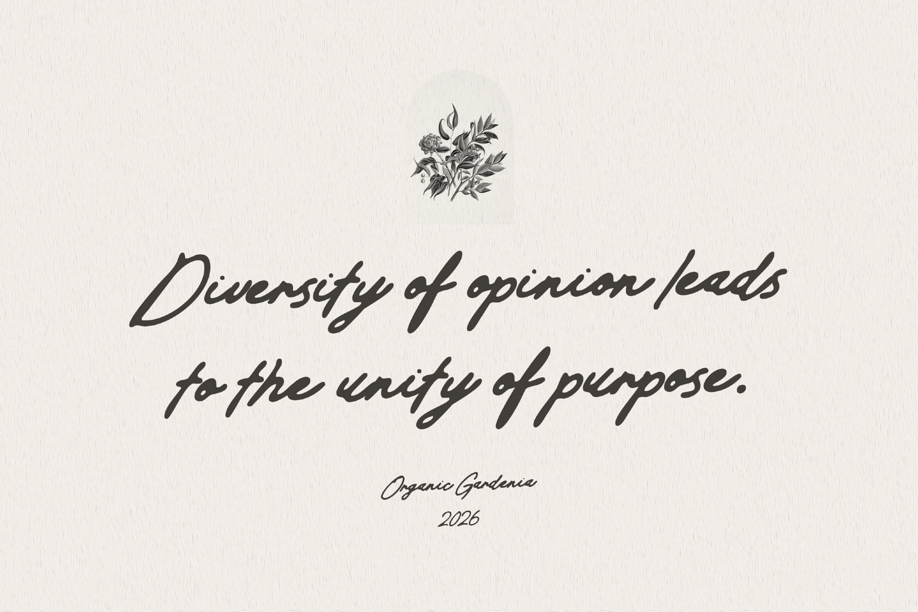 Organic Gardenia - Old Handwritten Script Font