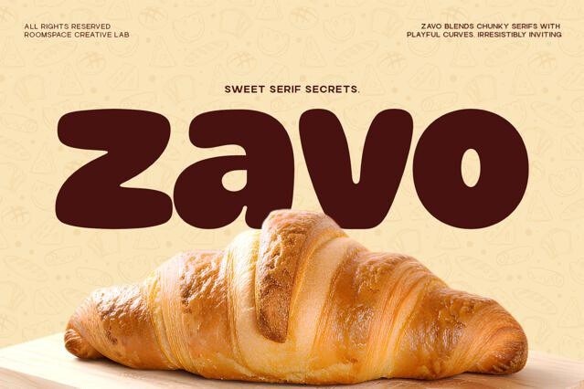 Zavo Sans – Playful Food Branding Font