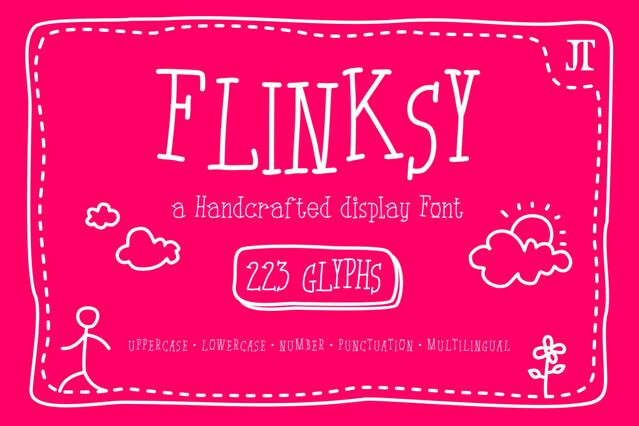 Flinksy - Playful Handdrawn Font