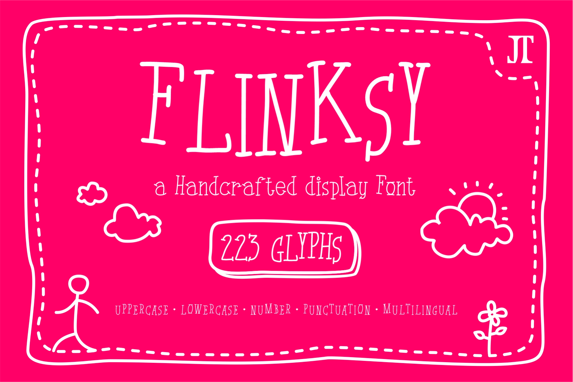 Flinksy - Playful Handdrawn Font