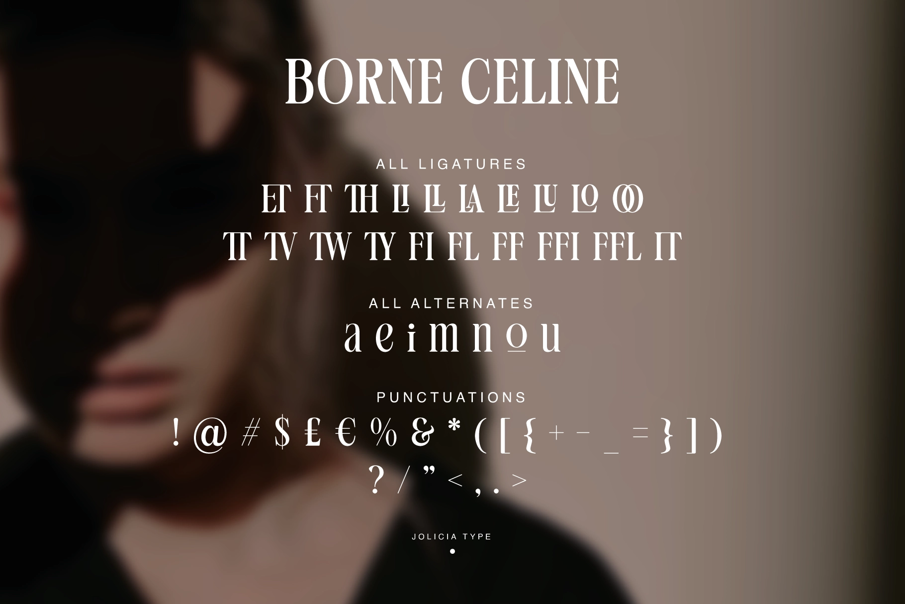 Borne Celine - Elegant Fashion Display Font
