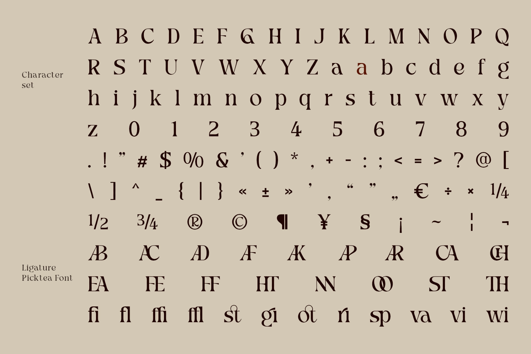 Picktea – Elegant Modern Serif Font
