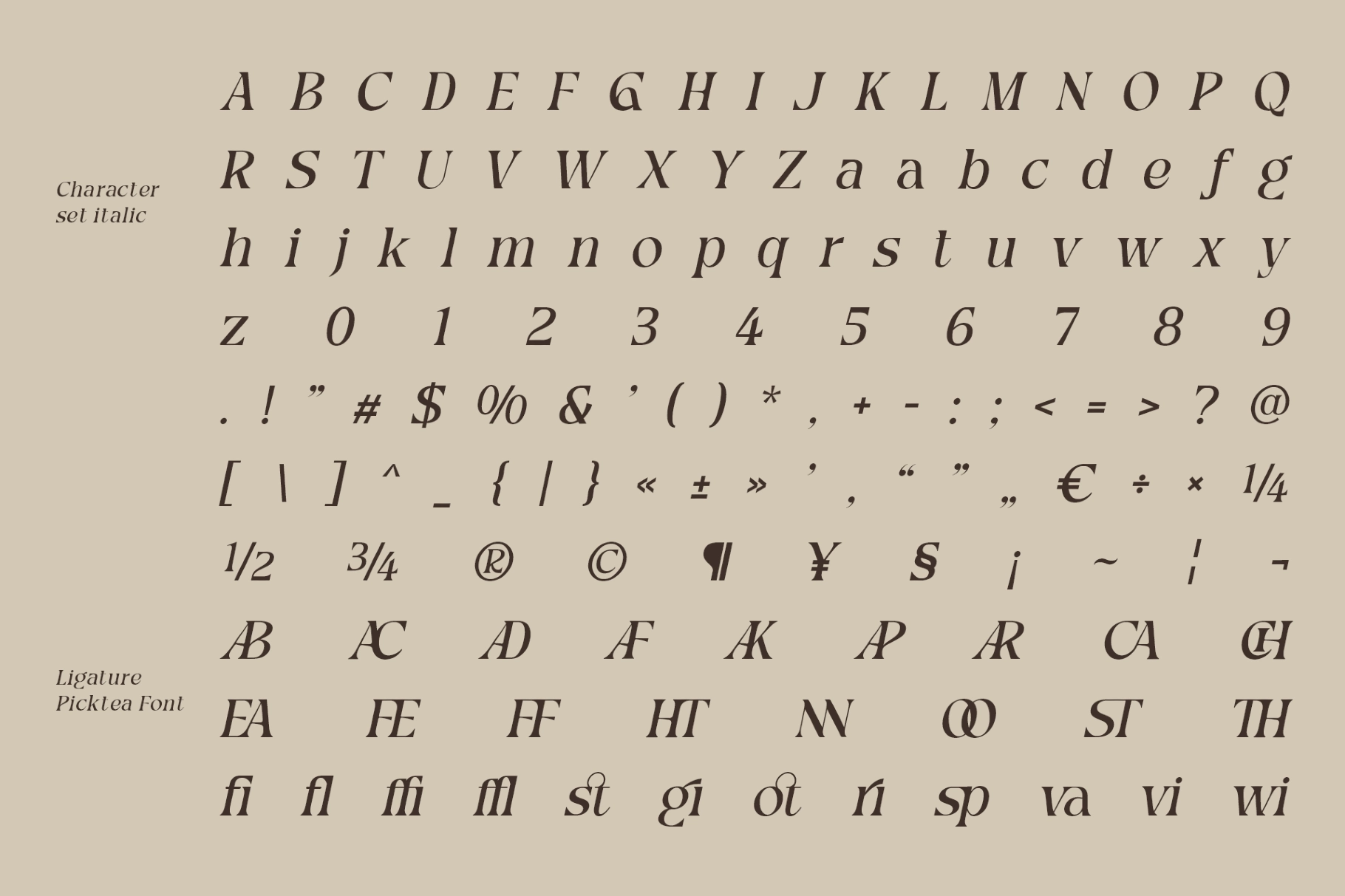 Picktea – Elegant Modern Serif Font
