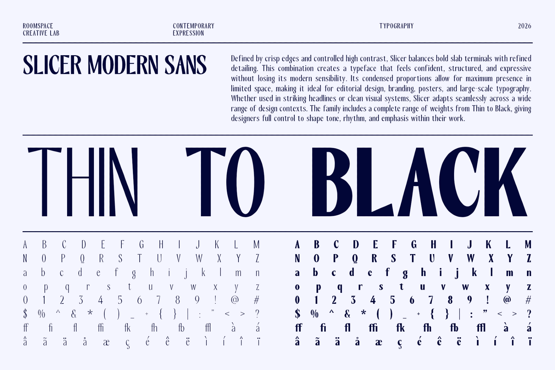 Slicer – Condensed Sans Serif Font Family