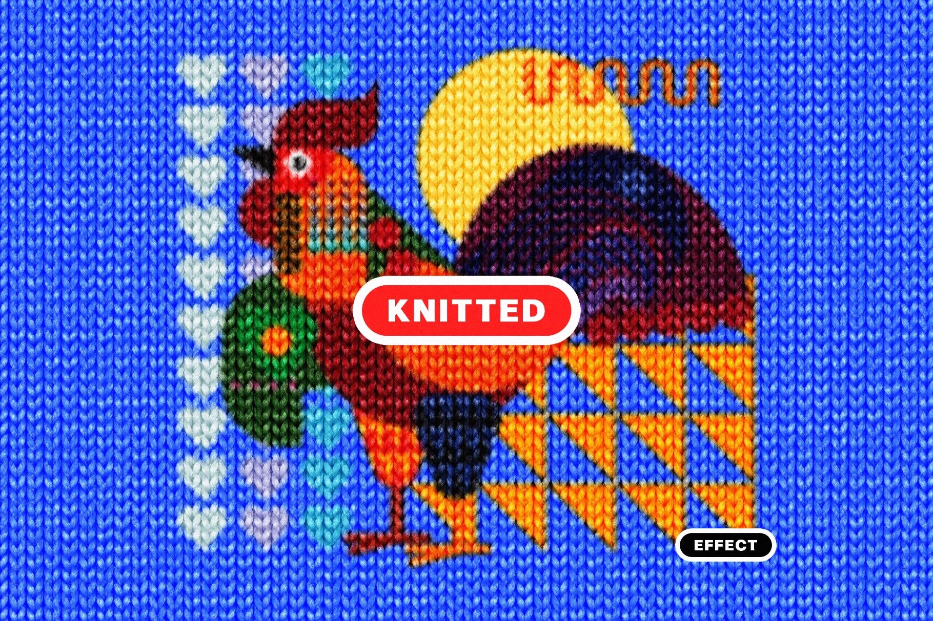 Knitted Photo Effect