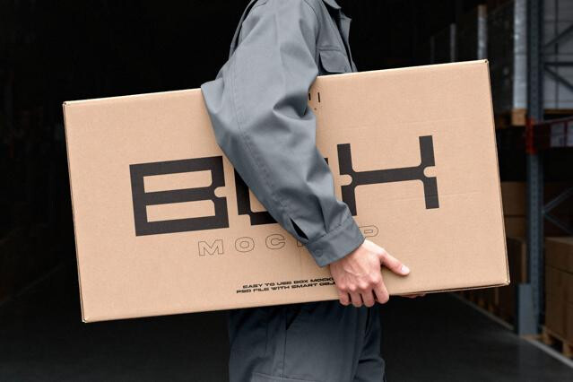 Delivery Box Mockup