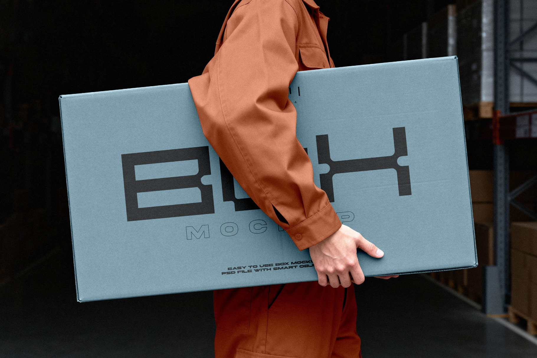 Delivery Box Mockup