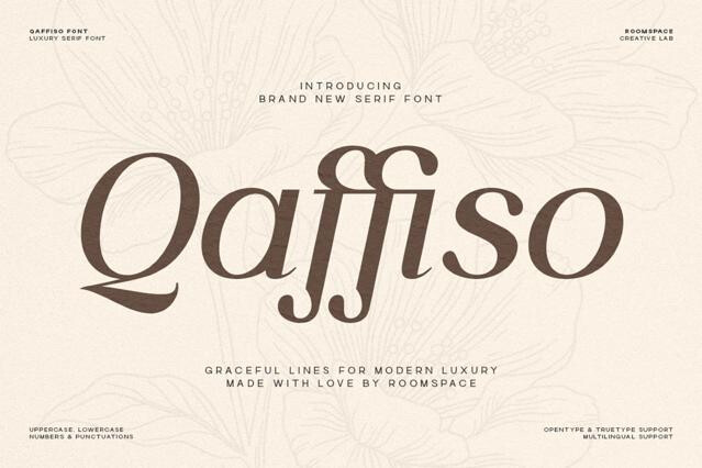 Qaffiso — Luxury Modern Serif Font