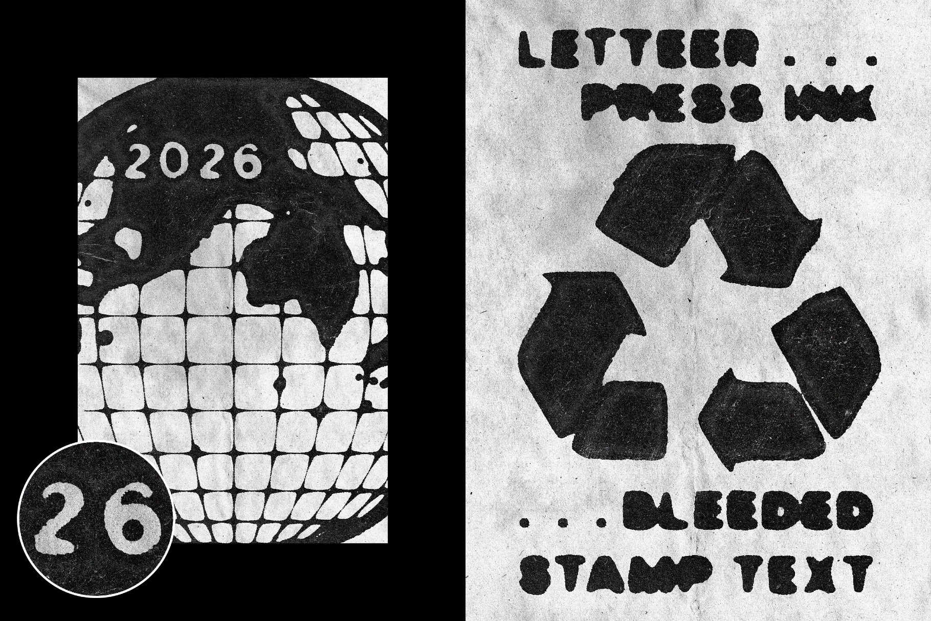 Letterpress Stamp Text Effect