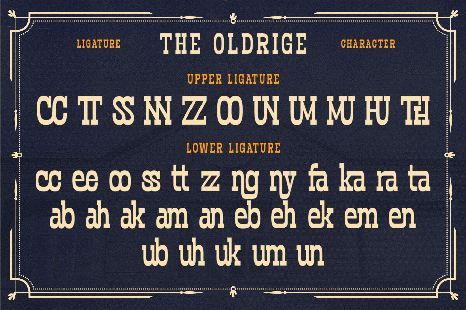 Oldridge - Bold Western Serif Font
