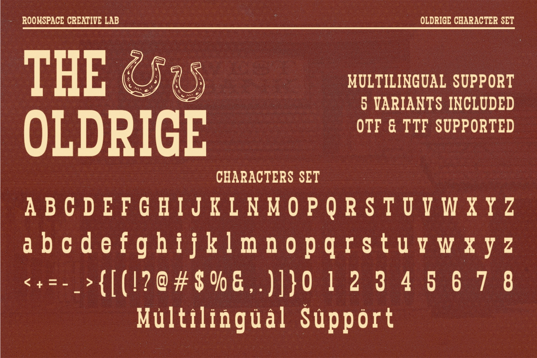 Oldridge - Bold Western Serif Font