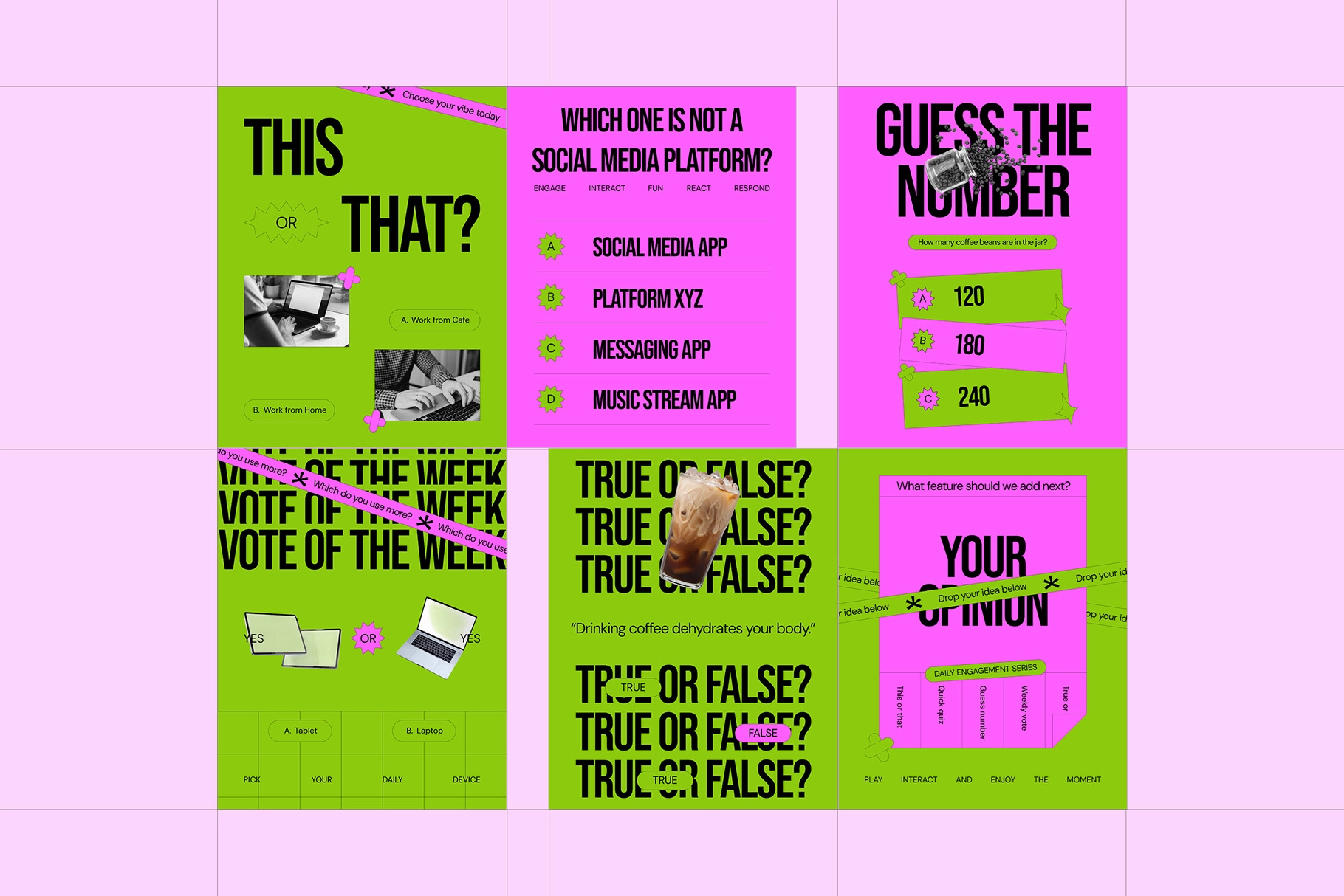 Instagram Q&A Template Pack for Adobe