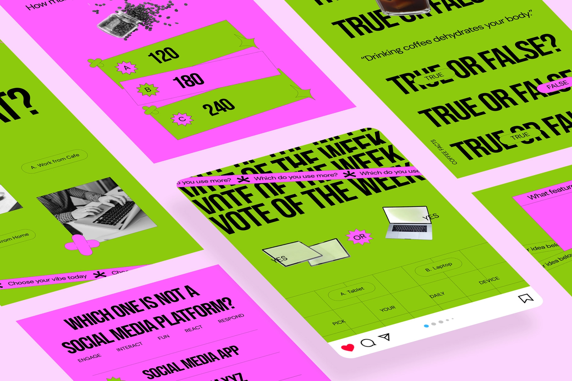 Instagram Q&A Template Pack for Adobe