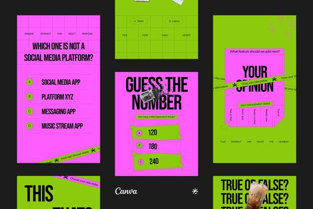 Instagram Q&A Template Pack for Canva