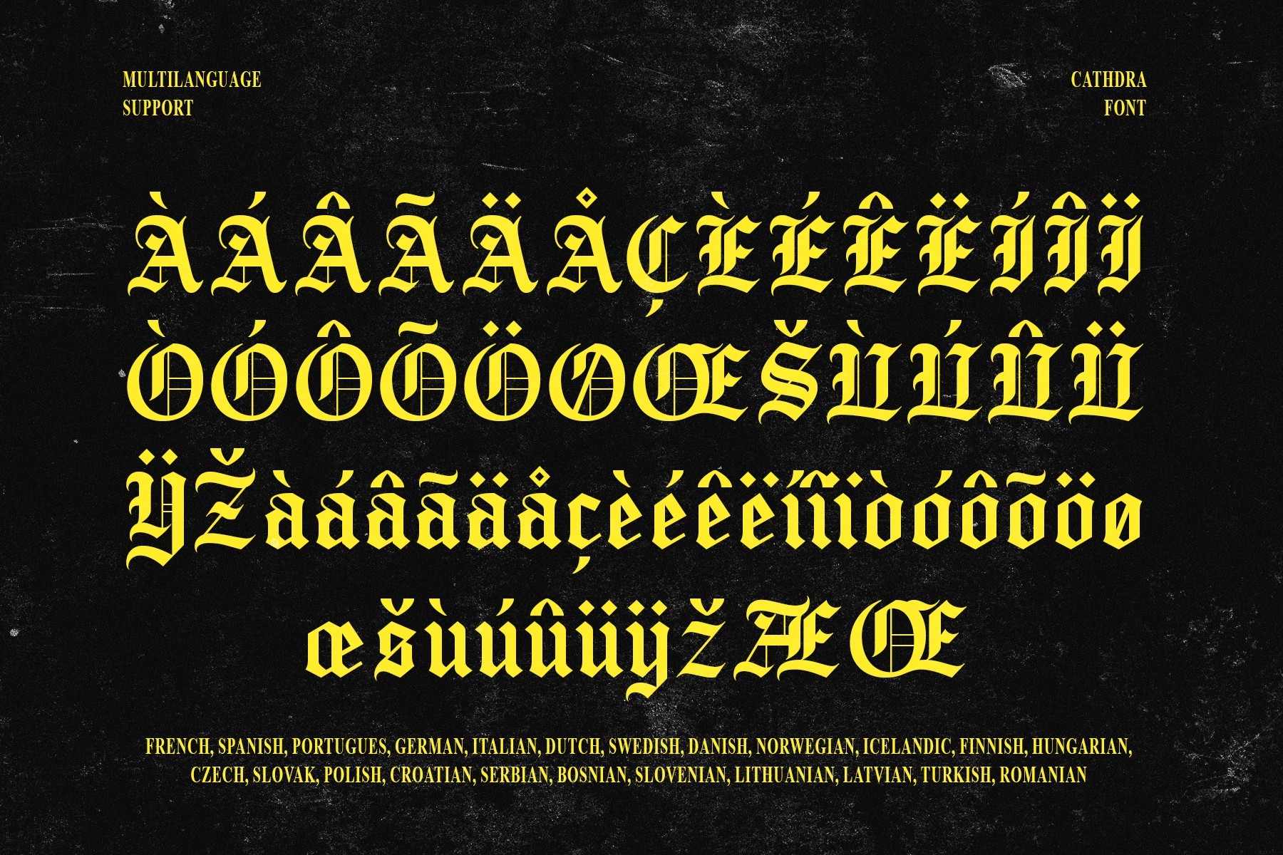 Cathdra - Gothic Blackletter Font