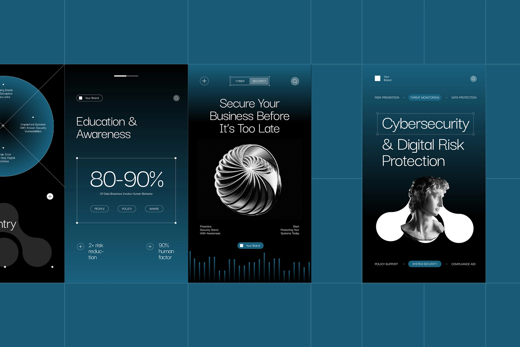 Cybersecurity Instagram Pack - CANVA Template