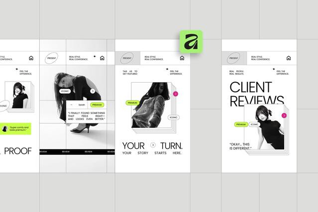 Fashion Client Testimonials Instagram for Affinity