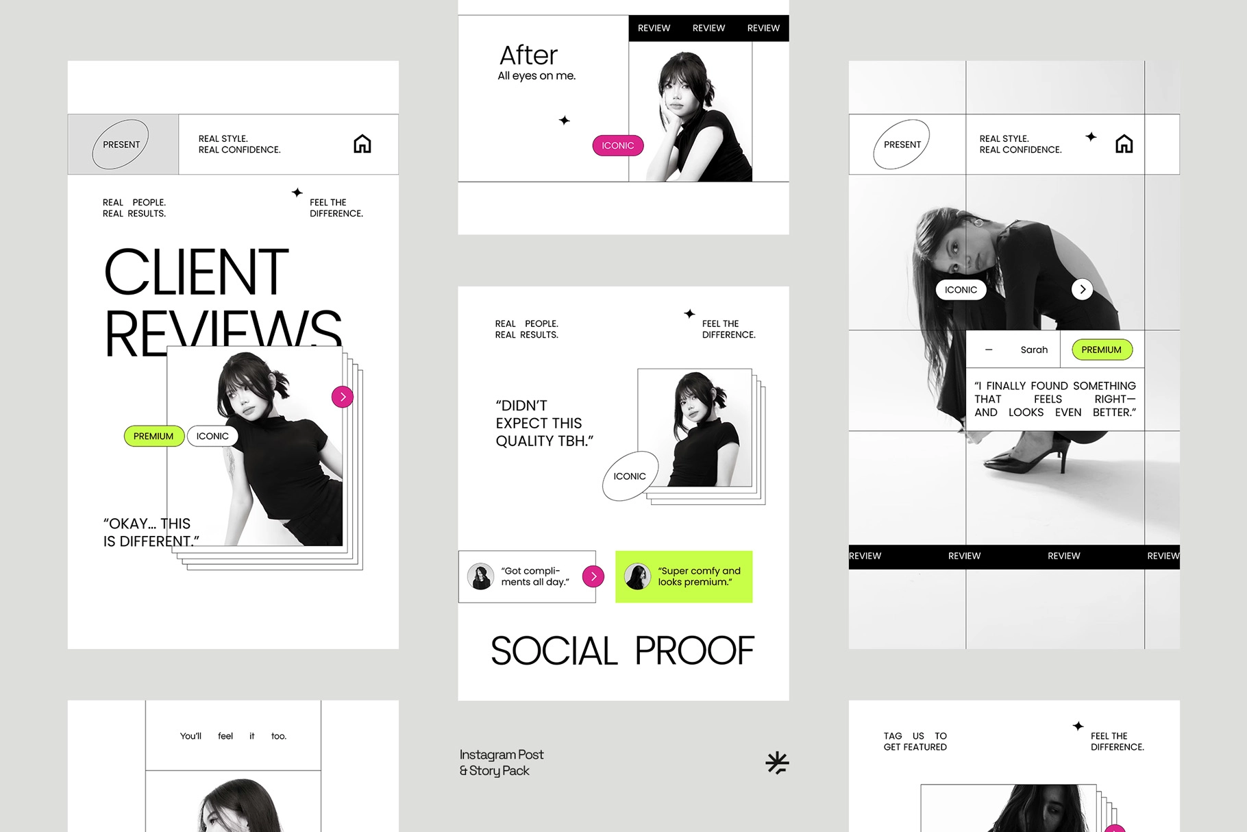 Fashion Client Testimonials Instagram for Affinity