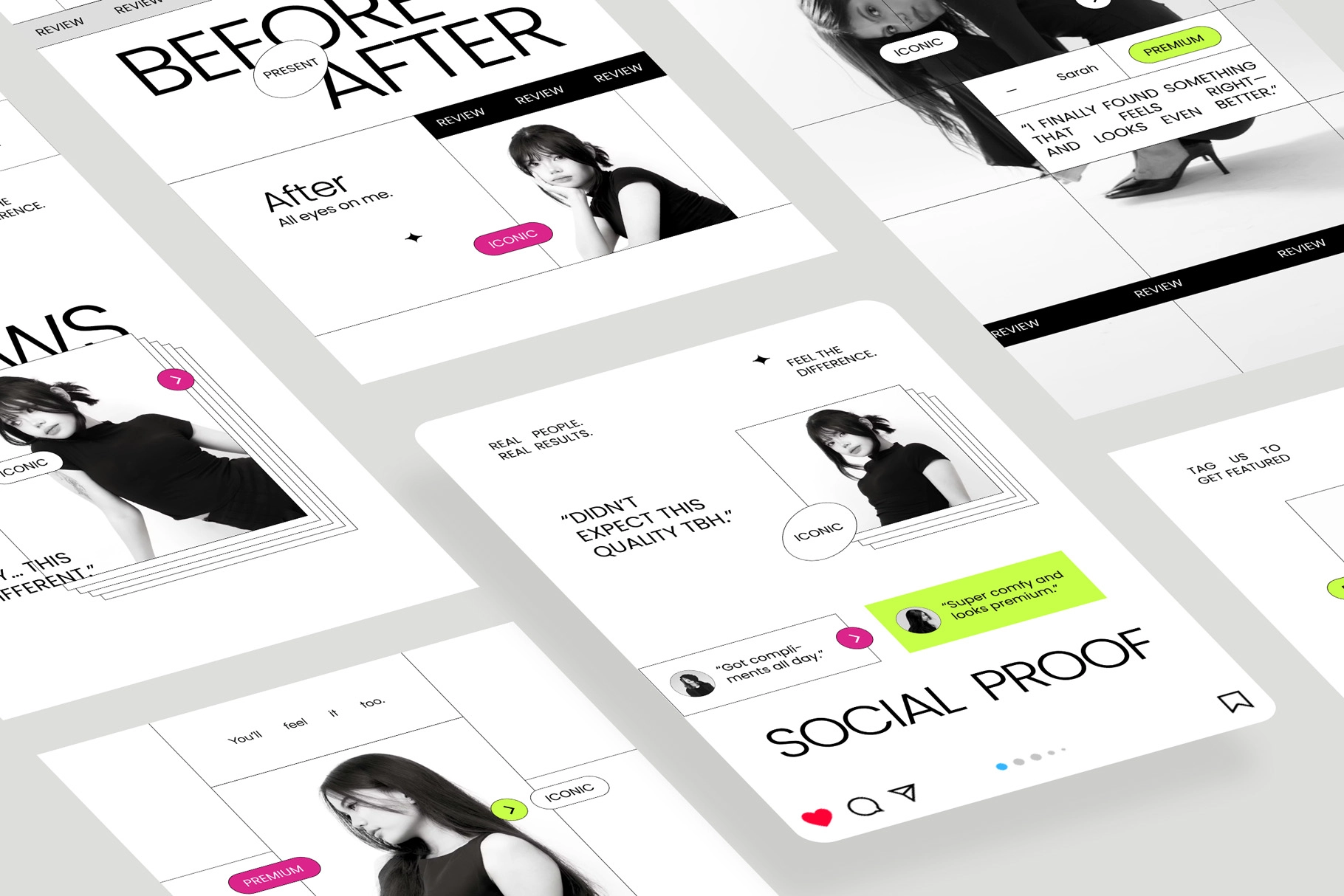 Fashion Client Testimonials Instagram for Affinity