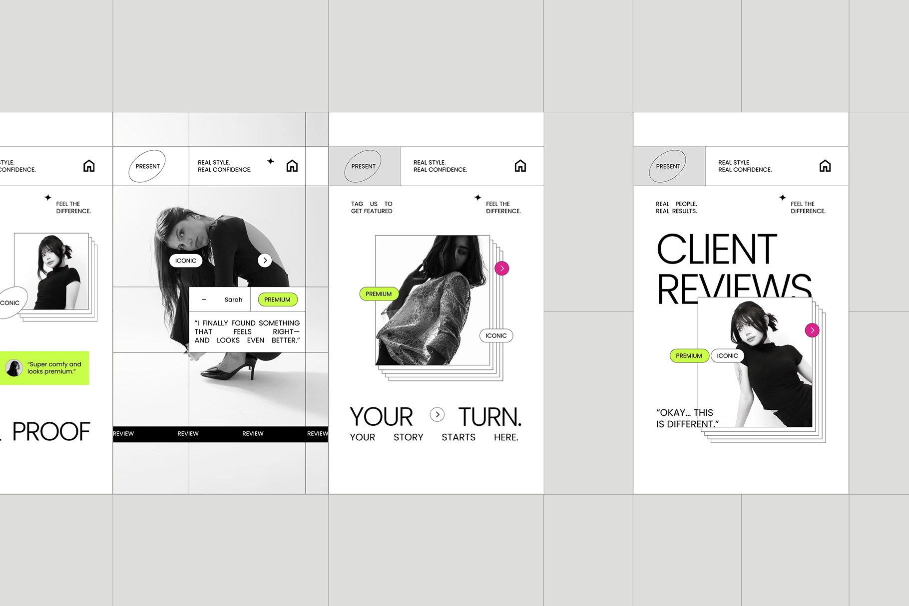 Client Review Instagram Templates for Adobe