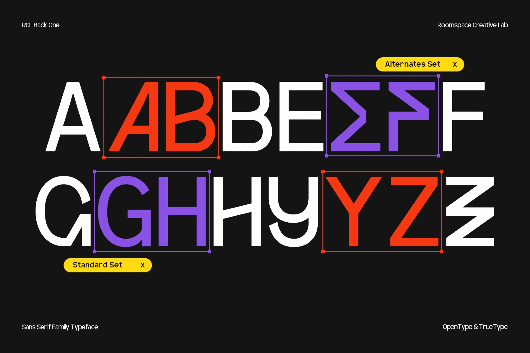 RCL BackOne – Bold Modern Sans Font