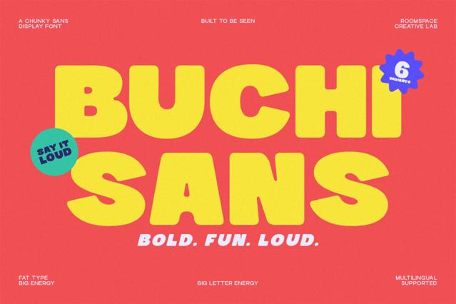 Buchi Sans – Bold Chunky Display Font