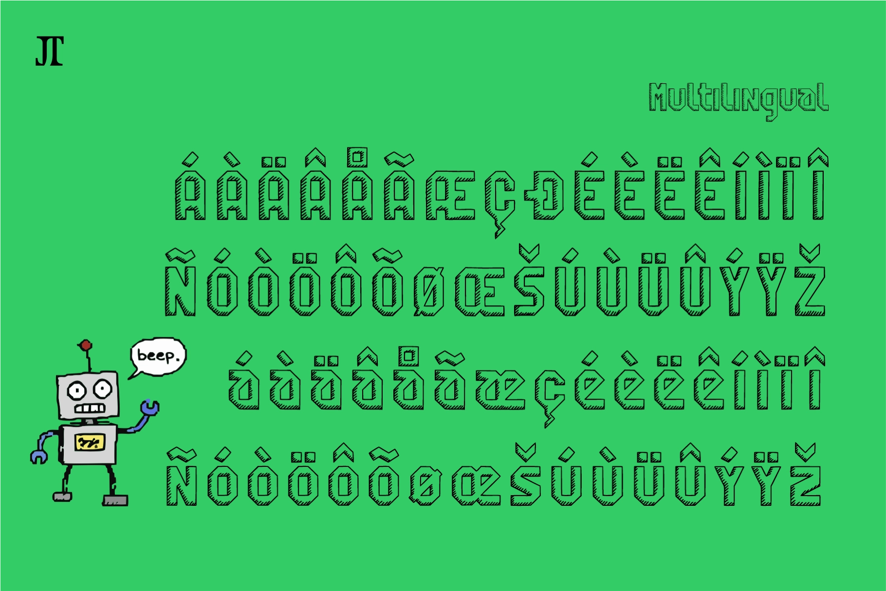 Rawbotnix - Raw Sketch Robotic Font