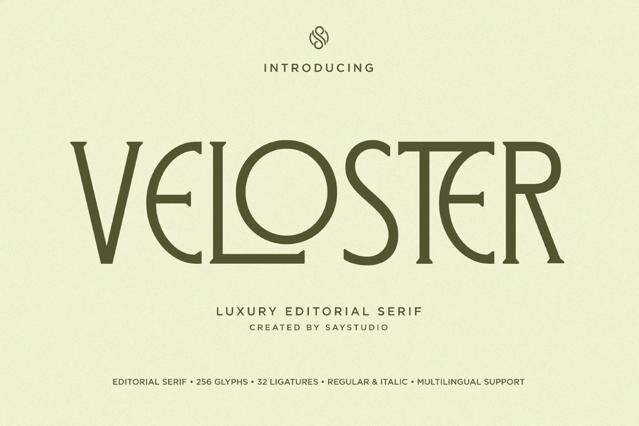 Veloster - Luxury Editorial Serif Font