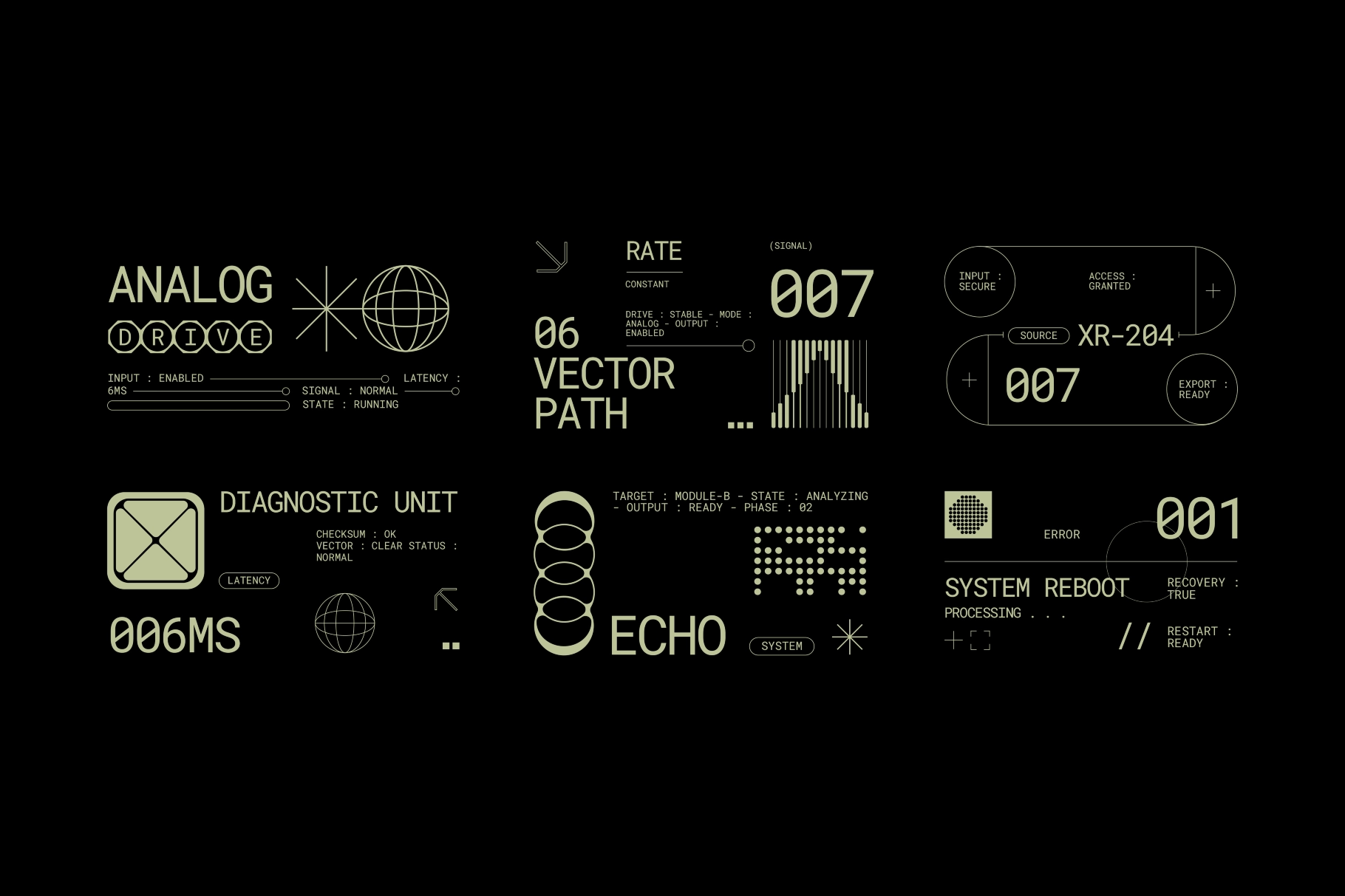Futuristic Interface Graphic Elements