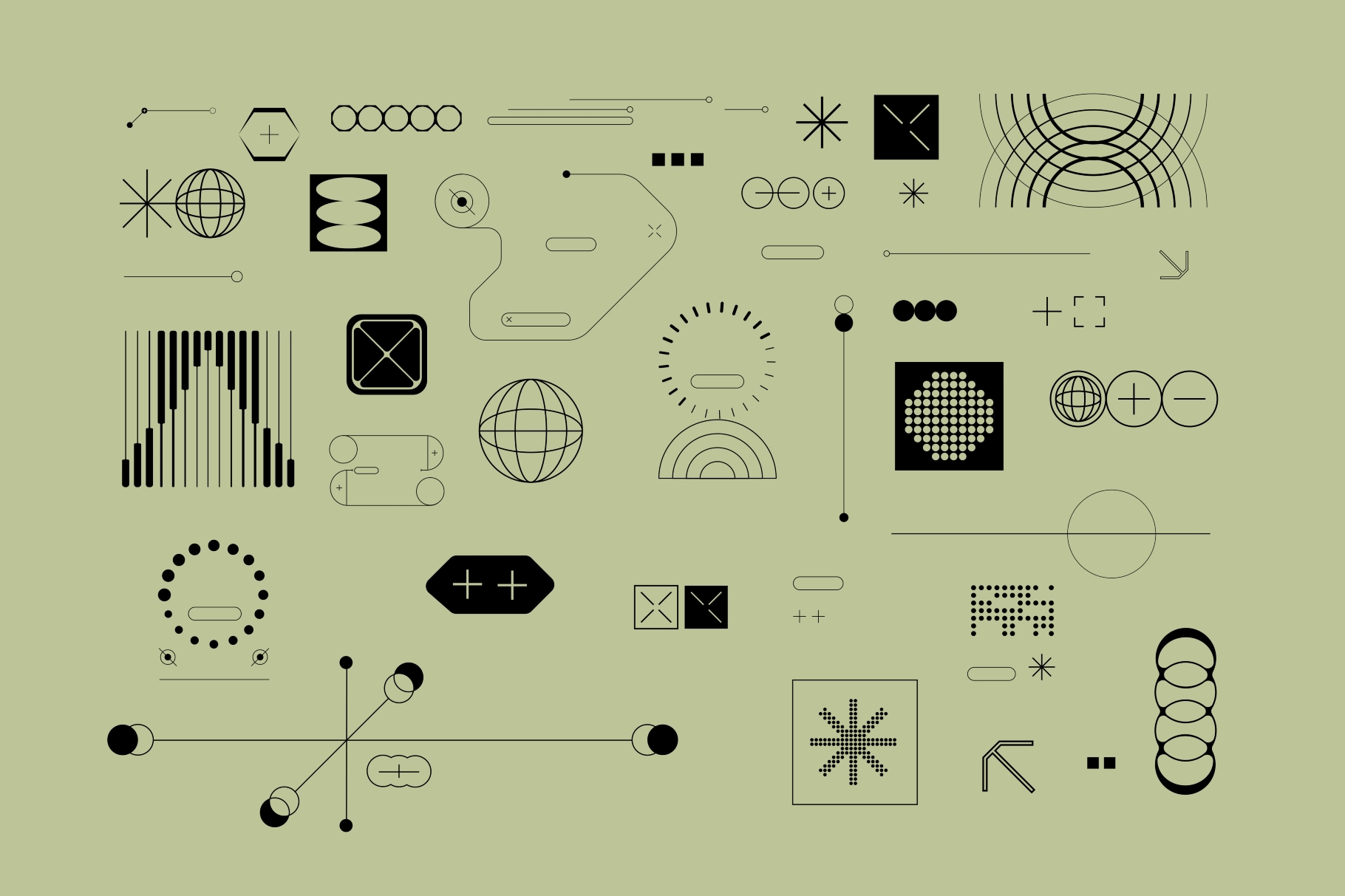 Futuristic Interface Graphic Elements