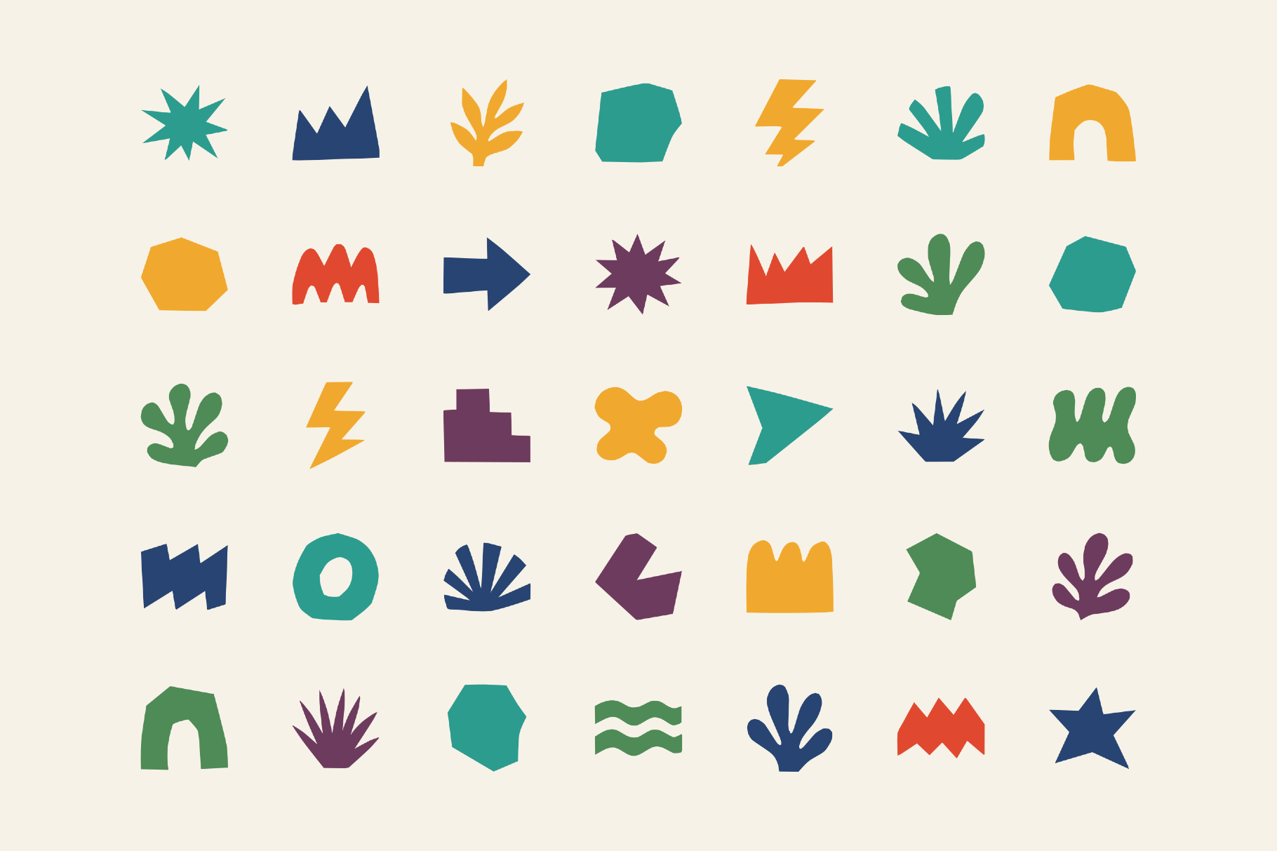 Wildform - Hand-Cut Abstract Shapes