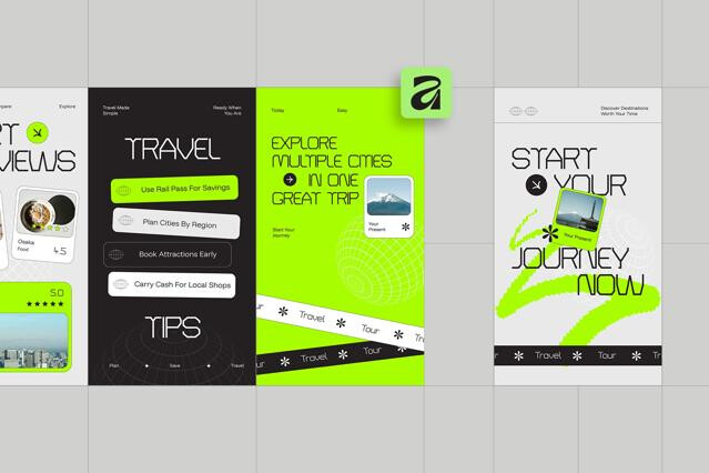 Tour & Travel Instagram Pack - Affinity Template